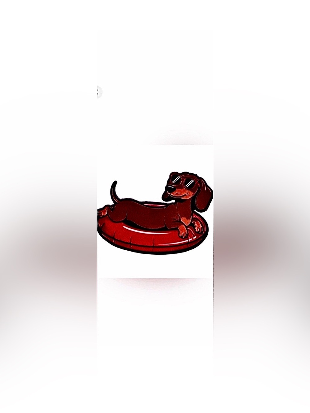 Dachshund Metal & Enamel Pin w/Butterfly Clasp, Backpacks, Bags, Purses & Hats